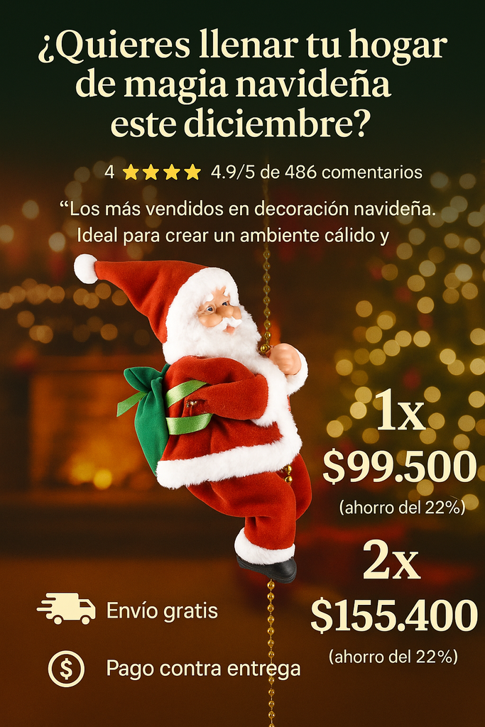 Papá Noel escalador PREMIUM