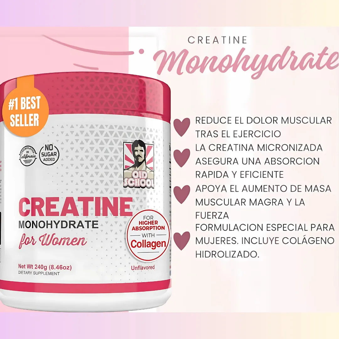 Creatine Woman - Aumento de glúteos y masa muscular