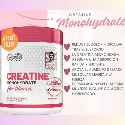 Creatine Woman - Aumento de glúteos y masa muscular