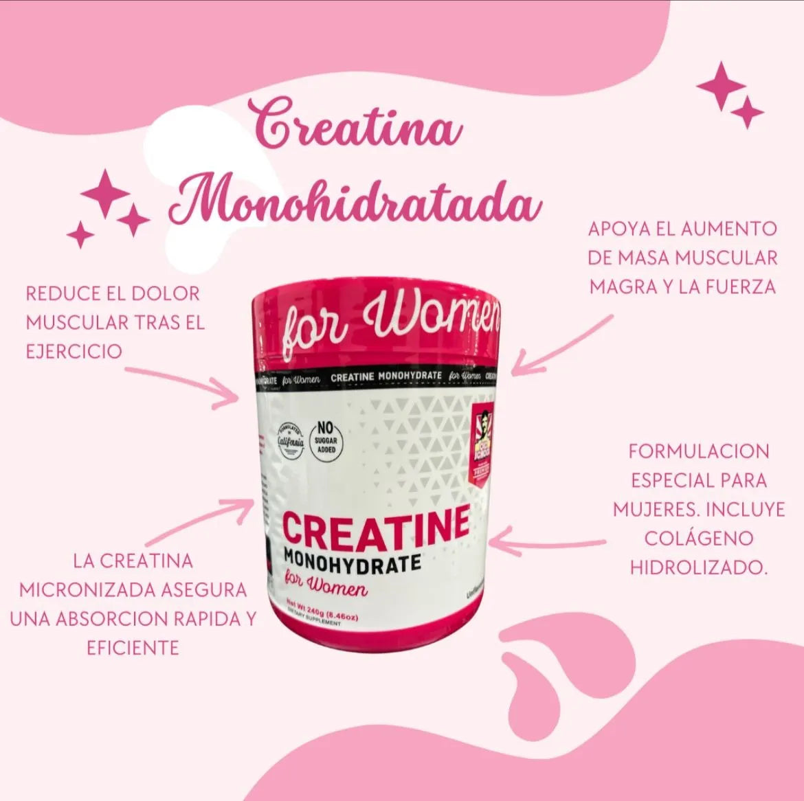 Creatine Woman - Aumento de glúteos y masa muscular