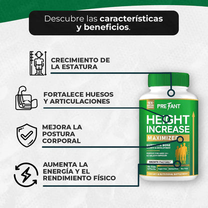 Maximizador de altura- Capsulas de crecimiento máximo